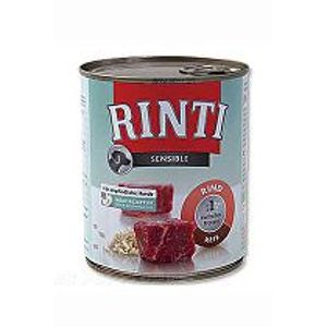 Rinti Dog Sensible konzerva s hovädzím mäsom a ryžou 800g
