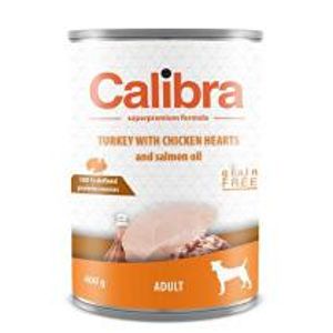 Calibra Dog cons.Adult morčacie a kuracie srdcia 400g