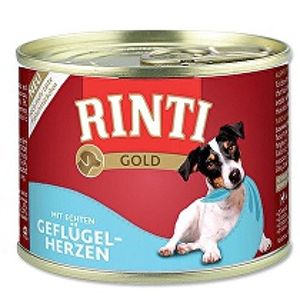 Rinti Dog Gold hydinové srdiečka v konzerve 185g