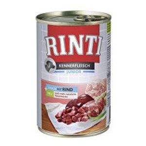 Rinti Dog Junior konzerva s hovädzím mäsom 400g