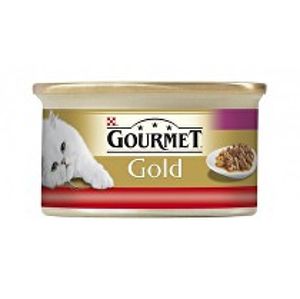 Gourmet Gold cons. jemná paštéta pre mačky s hovädzím mäsom 85g