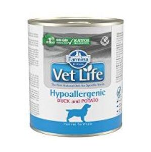 Vet Life Natural Dog Cons. Hypoaller Duck&Potato 300g