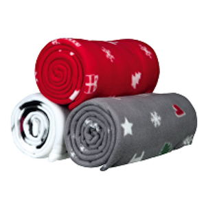 Vianočná deka YUKI pre psy a mačky červená 100x70cm TR*