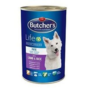 Butcher's Dog Life s jahňacím mäsom a ryžou konz. 1200g