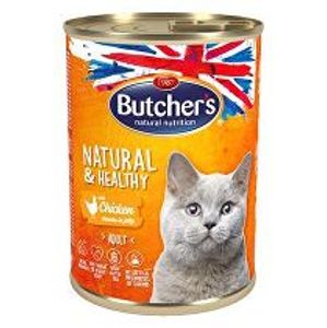 Butcher's Cat Natur.&Healthy kuracie kúsky v želé 400g