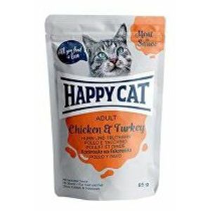 Happy Cat vrecko Meat in Sauce Adult Kurča a morka 85g