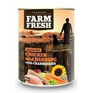 Farm Fresh Dog Chicken&Herring+Cranberries konzerva 800g