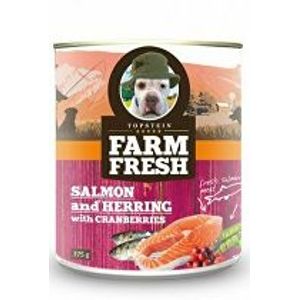 Farm Fresh Dog Salmon&Herring+Cranberries plechovka 375g