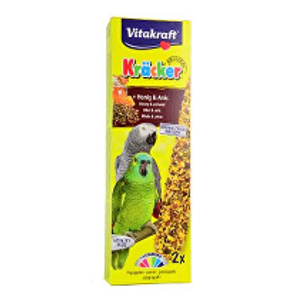Vitakraft Bird Kräcker papagáj africký medová palica 2ks