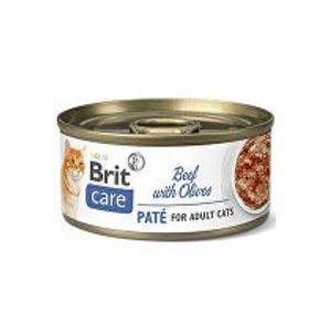 Brit Care Cat Cons Paté Beef & Olives 70g