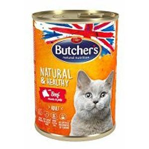Butcher's Cat Natur.&Healthy s hovädzím mäsom 400g