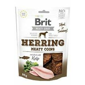 Brit Jerky Sleď mäsové mince 80g