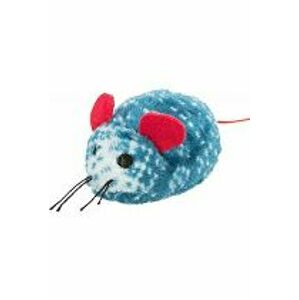 Vianočná hračka Cat Mouse Blue Plush 1ks TR