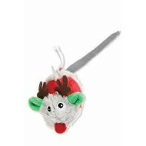 Hračka mačka GiGwi Melody Vianočná myš so zvukom