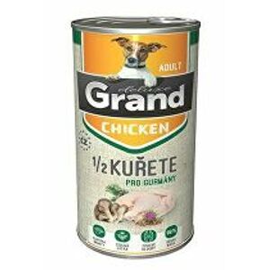 GRAND cons. deluxe kuracie mäso pre psov s 1/2 kuracieho mäsa pre dospelých 1300g