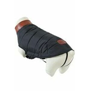 Prešívaná bunda pre psov LONDON čierna 50cm Zolu