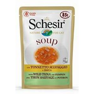 Schesir Cat pocket Adult Soup tuniak/ananás 85g